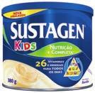 Suplemento Sustagen Kids,89 cada 380g R$19