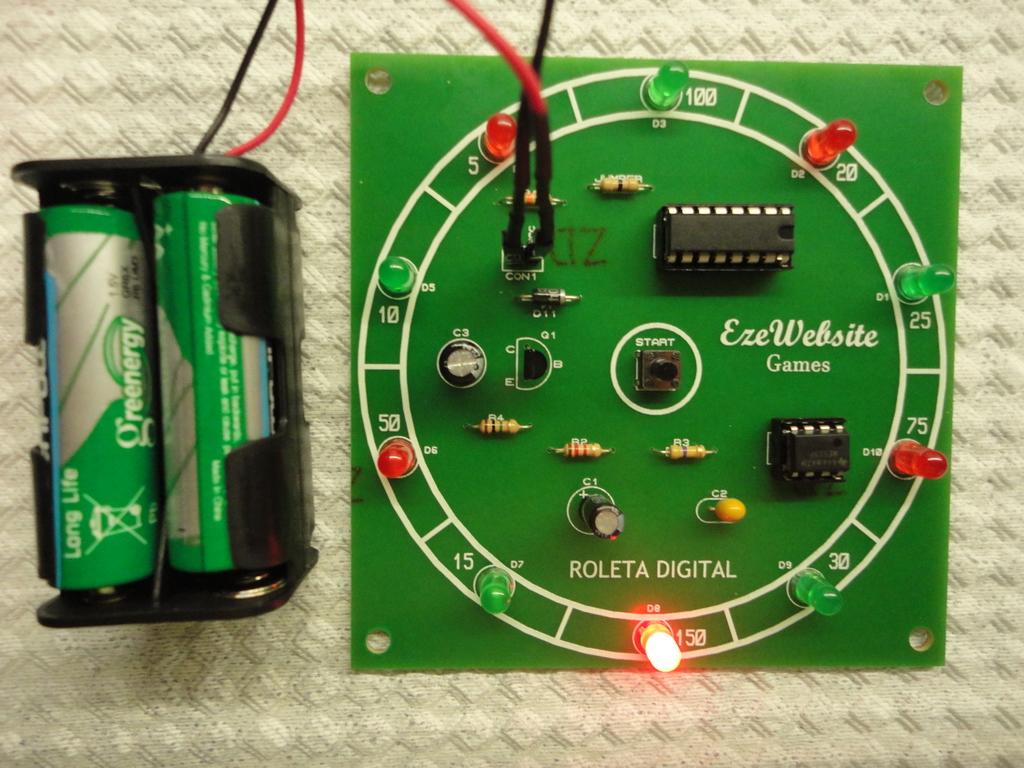 ROLETA DIGITAL Trata-se de um kit didático para estudo da eletrônica digital e analógica, além de ter também como objetivo, testar as habilidades manuais do aluno.