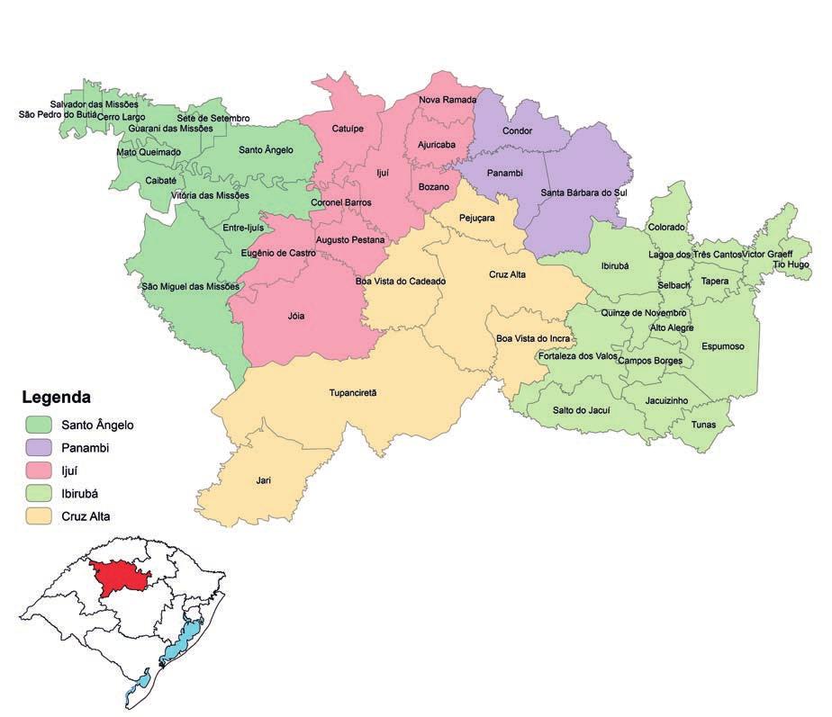 ZONAL NOROESTE INSPETORIAS DATA DE CRIAÇÃO CRUZ ALTA 08/07/1983