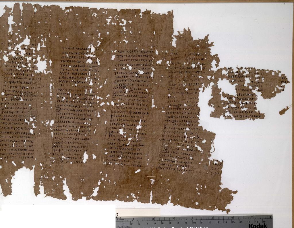 Papiro (3000?a.C. - IX d.c.) Fedro de Platão Datação do Papiro: 200 a.c. (Período Helenístico).