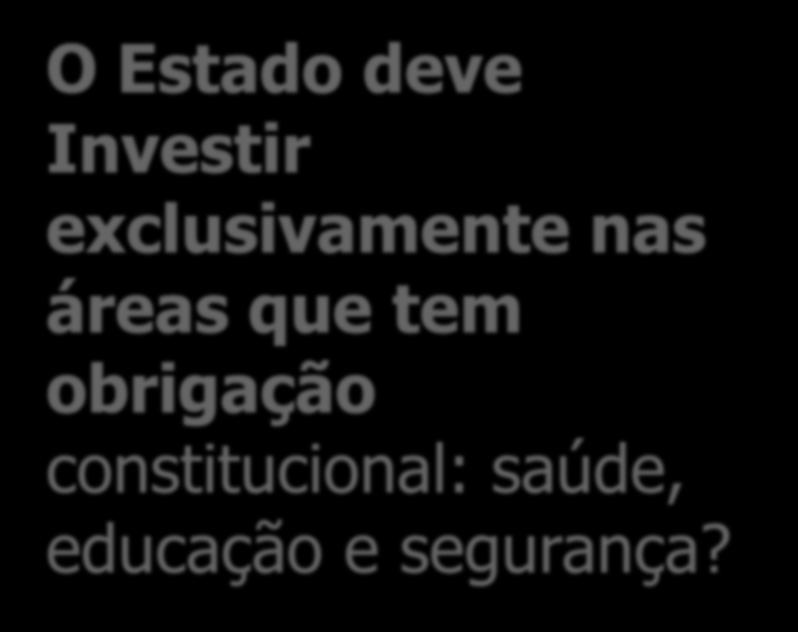 constitucional: saúde, educação e segurança?