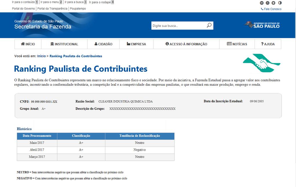 8 Protótipo Transparência dos Critérios de Conformidade Tributária A Transparência dos Critérios de Conformidade Tributária do Estado de São Paulo representa um marco no relacionamento