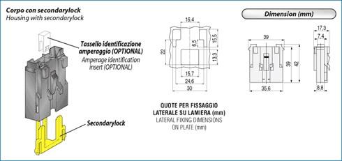 30500 61 046 SUPORTE FIXADOR FUSIVEL (CORPO)