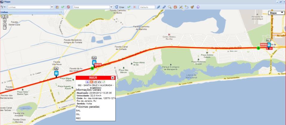 Mapas Localização de veículos e itinerários Nomenclaturas