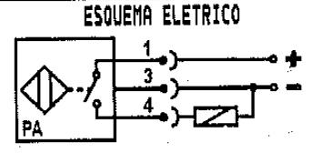 NIQUELADO TEMPERATURA DE OPERAÇÃO / -25 C + 70 C FREQUÊNCIA DE COMUTAÇÃO 800 Hz GRAU DE