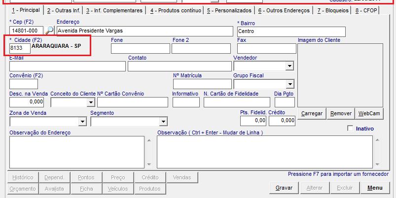 Dados do Cliente: EFD PIS/COFINS no SisMoura J. N.