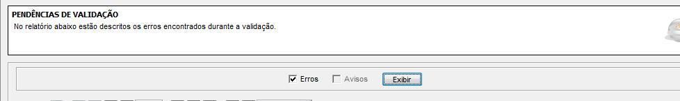Validador da EFD PIS / COFINS Será exibido no relatório