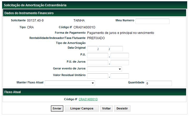 A solicitação que permanecer até o final do dia com a situação Pendente é estornada.