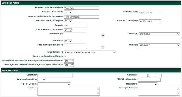 de Registro Contrato