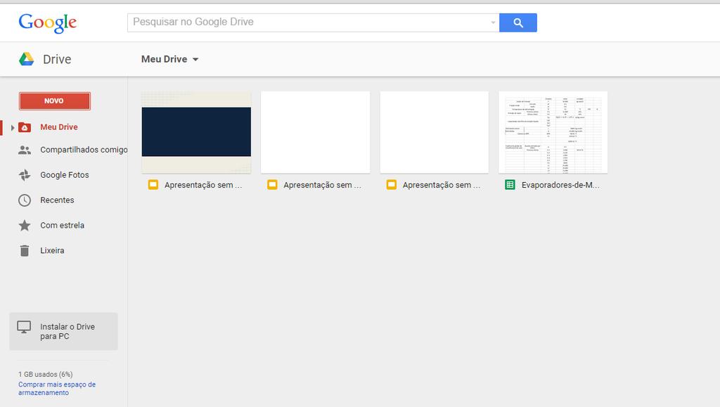 Feito isso clique em adicionar conta. Após isso clique em criar uma conta. Um dos recursos do Google Drive é o Google Docs, que se constitui basicamente em uma suíte de escritório.