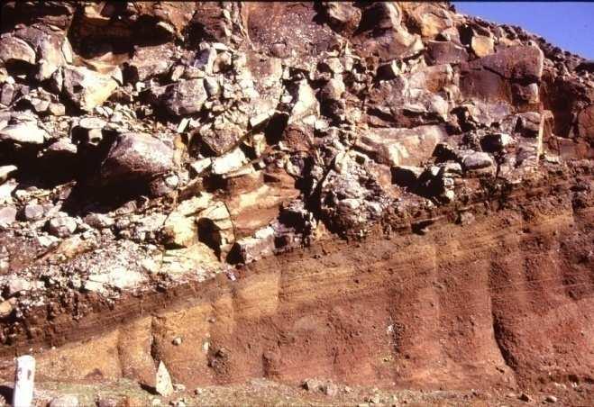 As formações geológicas podem ser sedimentares, detríticas, (argilas, areias,