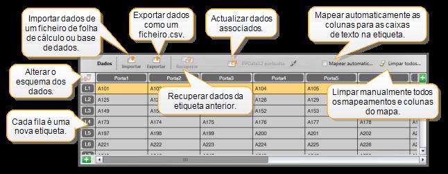 Explorar o software DYMO ID Corte o texto ou objeto selecionado da etiqueta. Copie o texto ou objeto selecionado para a área de transferência.