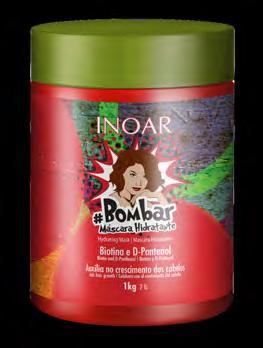 A máscara #Bombar reúne ativos poderosos e restaura a saúde e maciez dos cabelos.