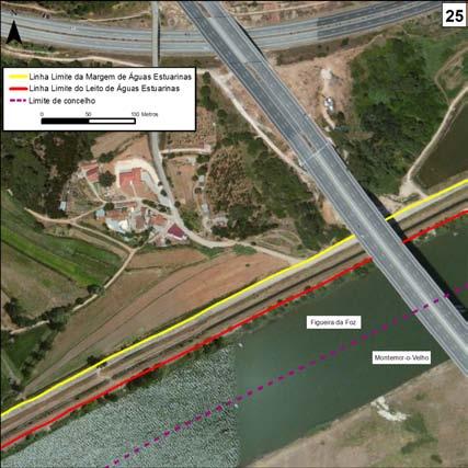 da linha limite do leito. No caso dos estabelecimentos adjacentes às margens, a linha limite do leito coincide com a crista do talude mais afastado que define o plano inundável pelas águas salobras.