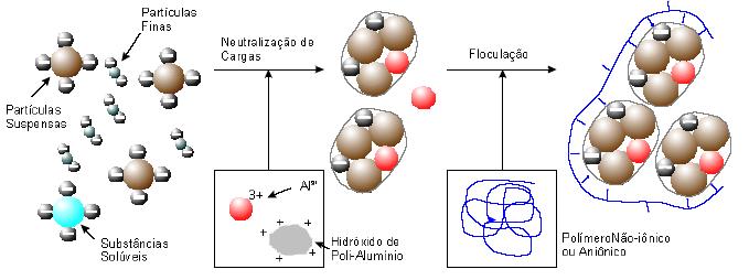 Esquema 1 Coagulação/Floculação