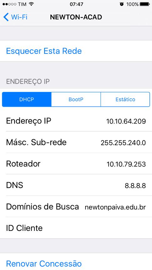 6/9 Após esse procedimento, não apresentando erros, a WIFI será