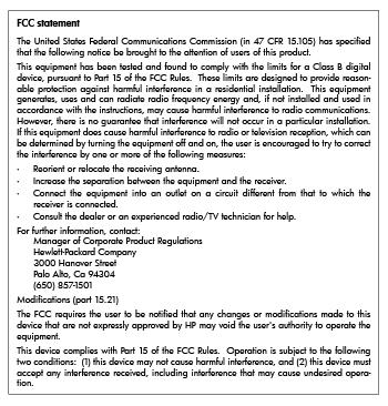 Declaração da FCC Aviso aos usuários da Coreia Declaração de conformidade com a