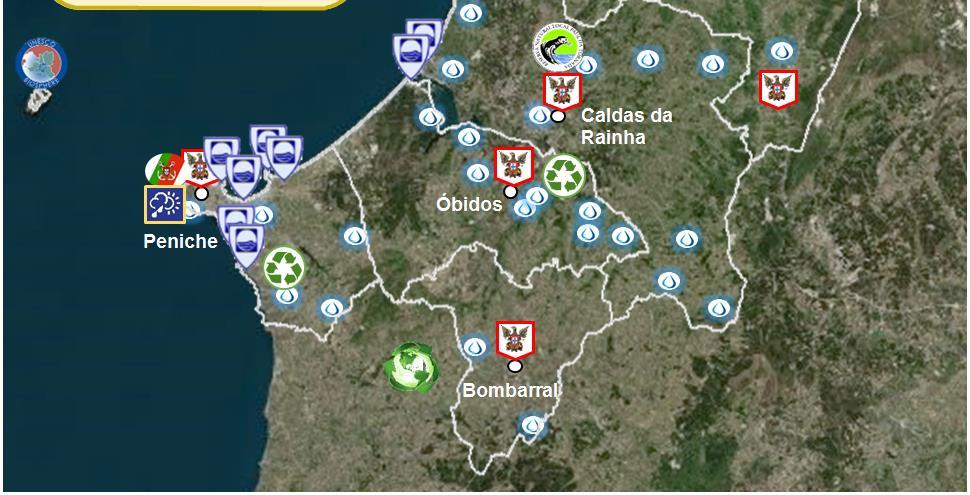 INDICADORES SOCIOECONÓMICOS Mapa Ambiental da Região Oeste Norte De seguida apresenta-se o mapa da Região Oeste Norte com referência aos principais pontos de