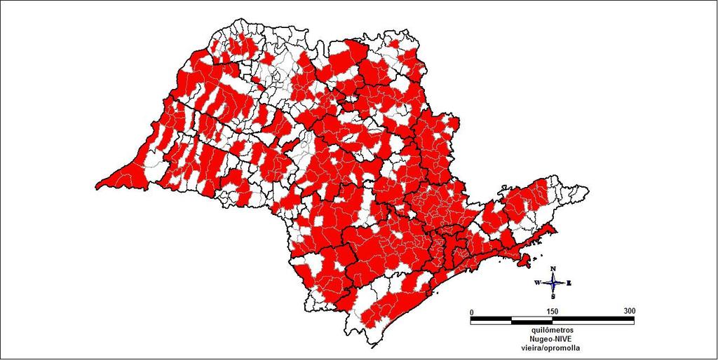 Semana Epidemiológica Municípios com