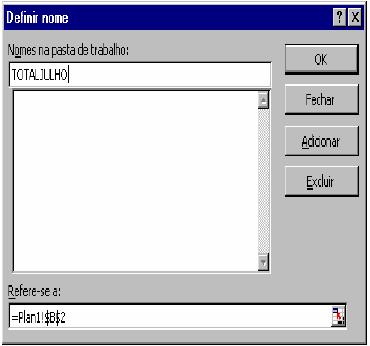 18 Nome em células Como já comentamos anteriormente na função PROCV, é importante definir nomes