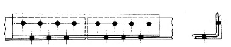 Exercício 9.6 Dimensionar a emenda de uma barra tracionada constituída por uma cantoneira L 64x64x6,3 admitindo ligação do tipo atrito e determinando a quantidade de parafusos necessária.