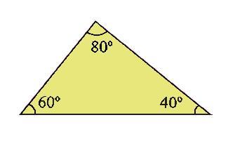 A medida de seus ângulos Triângulo acutângulo: é todo triângulo que