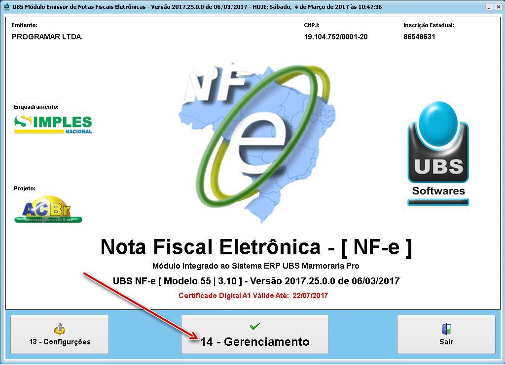 b) Para gerar o Relatório Periódico do Contador, informando todas as NF-e emitidas no período, incluindo