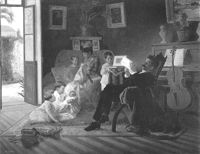 PROPOSTA 2 Cena de família 1891 Observe o quadro Cena de família, do pintor paulista Almeida Júnior (1850-1899). Escolha apenas uma das proposições abaixo e escreva seu texto.