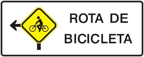 1.4. Trânsito de Ciclistas - Rota de Bicicleta à Esquerda Sinal A-30a-7a1 Sinal A-30a-7a Conceito: Adverte e indica ao condutor de veículo automotor e ciclista que a rota de bicicleta segue pela via