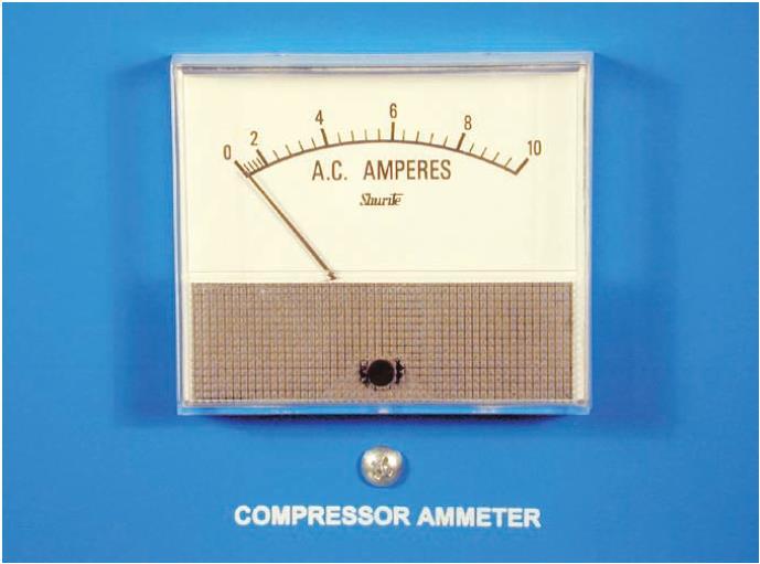 24 Localize o Amperímetro do Compressor mede a corrente