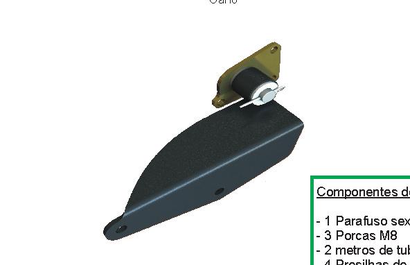 mm - Gabarito de regulagem (L= 109 mm) ATENÇÃO: p/ disco de embreagem novo 109 mm Para o funcionamento correto do servo, confira o alinhamento