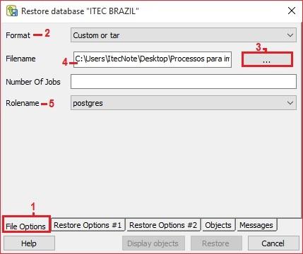 Figura 14 - Tela Restore Database 31.