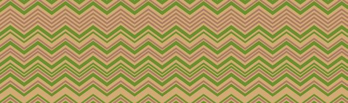 CHEVRON - OURO/VERDE 10 X 15 CM C/