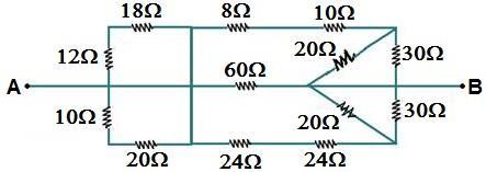 Exemplo 13 - No circuito abaixo U AB = 70V, calcule: Exemplo 14 - No circuito abaixo U AB = 70V, calcule: a) O valor da resistência equivalente entre os pontos A e B.