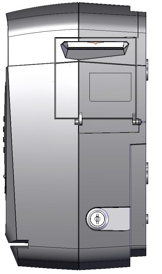 Visão Lateral Esquerda ⑯ ⑭ Fechadura para acesso ao Compartimento de