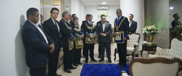 A partir das 22h00, o governador participou do jantar de gala, que inaugurou o Salão de Festas.