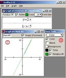 SOFTWARE GRAFEQ O Grafeq é um software que trabalha com equações e inequações, em coordenadas cartesianas e polares.