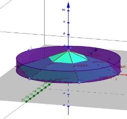 (ITA - 2004) Considere um cilindro circular reto, de volume igual a 360π u.m., e uma pirâmide regular cuja base hexagonal está inscrita na base do cilindro.
