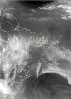 Figura 3 Recortes de imagens de satélite no canal do WV, a cada 12 horas,