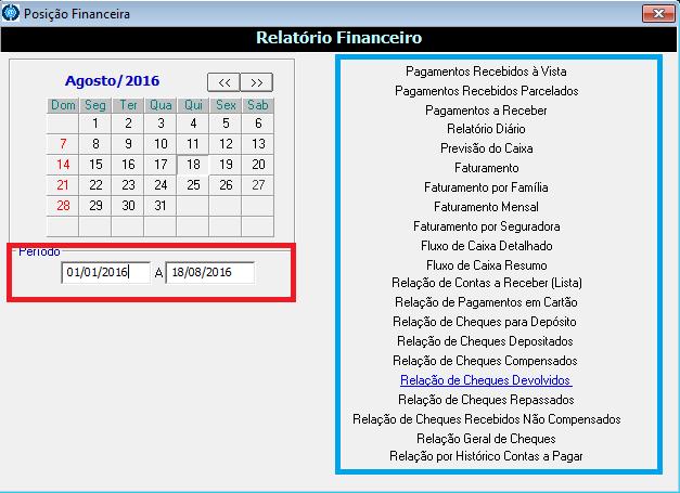 31.0 - Como puxar relatórios de cartões de crédito ou cheques? 31.