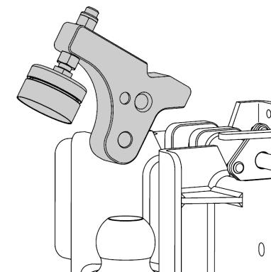 Português 5 Manutenção 5.3 Gancho de fechamento 5.4 Manípulo Para remover o gancho de fechamento é preciso acessar a parte traseira do engate esférico, para remover os grampos R (4) e o pino fixo (6).