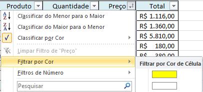 aplique uma cor de segundo plano.