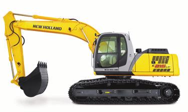 AS ESCAVADEIRAS HIDRÁULICAS E215LC E215ME A New Holland é reconhecida mundialmente pela eficiência, confiabilidade e inovações tecnológicas.