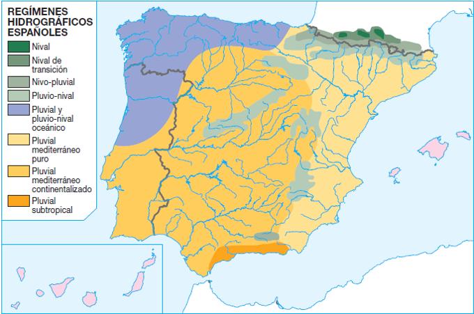 O réxime fluvial é a variación estacional do caudal dun río.