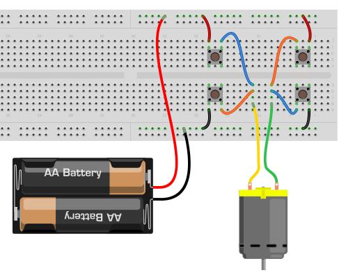 Exemplo Circuito de controle de sentido de