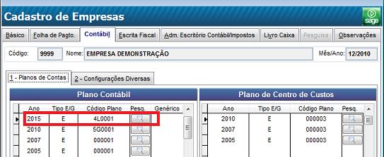 Verificando a empresa após a conversão Após a conclusão da conversão os dados existirão nos dois sistemas Livro Caixa e Contábil.