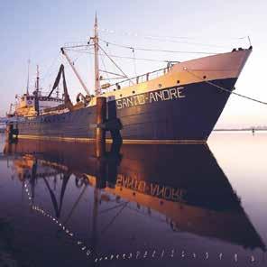 De porto em porto à descoberta do Navio (Visita com introdução e apoio de um mapa com percurso) Navio Museu Santo André A visita começa com uma introdução, na qual se explica aos visitantes o que