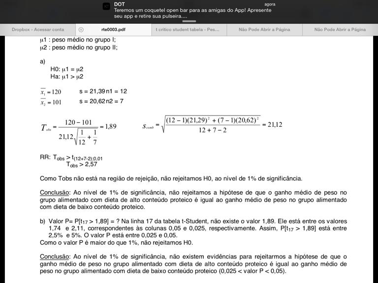 PASSO 1 calcular o