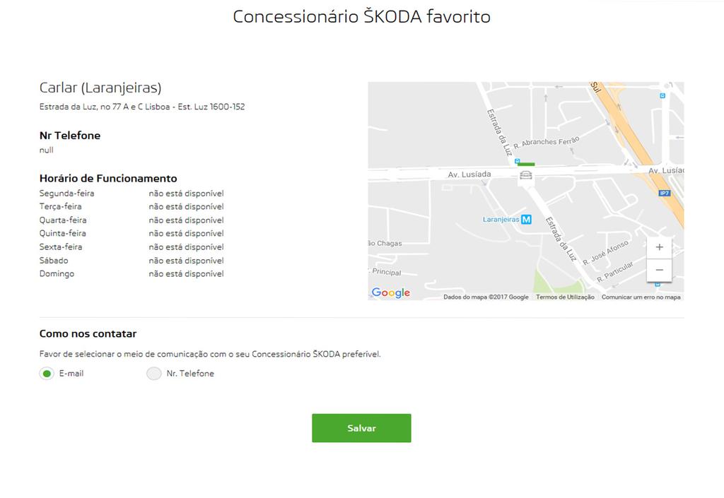 Connect Portal Seleção do concessionário favorito 3 4 6 5 7 7 8. Para procurar um concessionário, introduza a zona ou o seu nome.