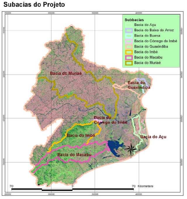 Mapeamento e caracterização dos recursos hídricos e mananciais do Município Fonte: Projeto de